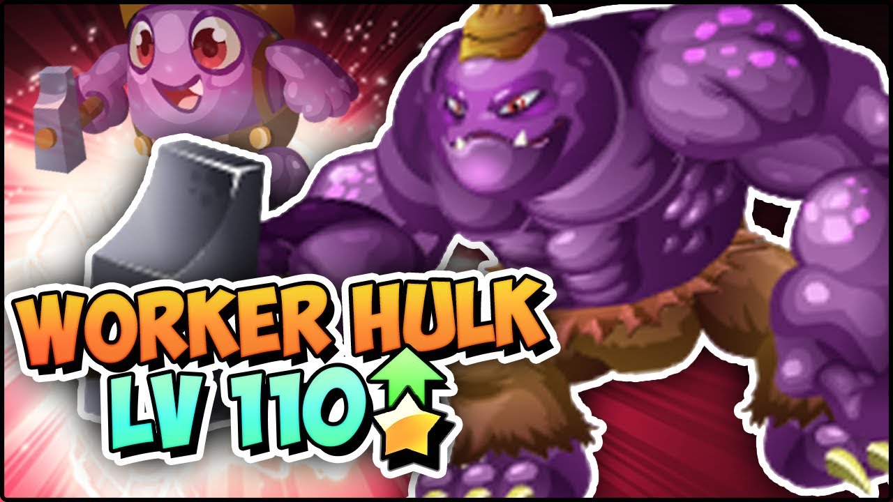 WORKER HULK (LV 110) COMBATES PVP - Monster Legends Review