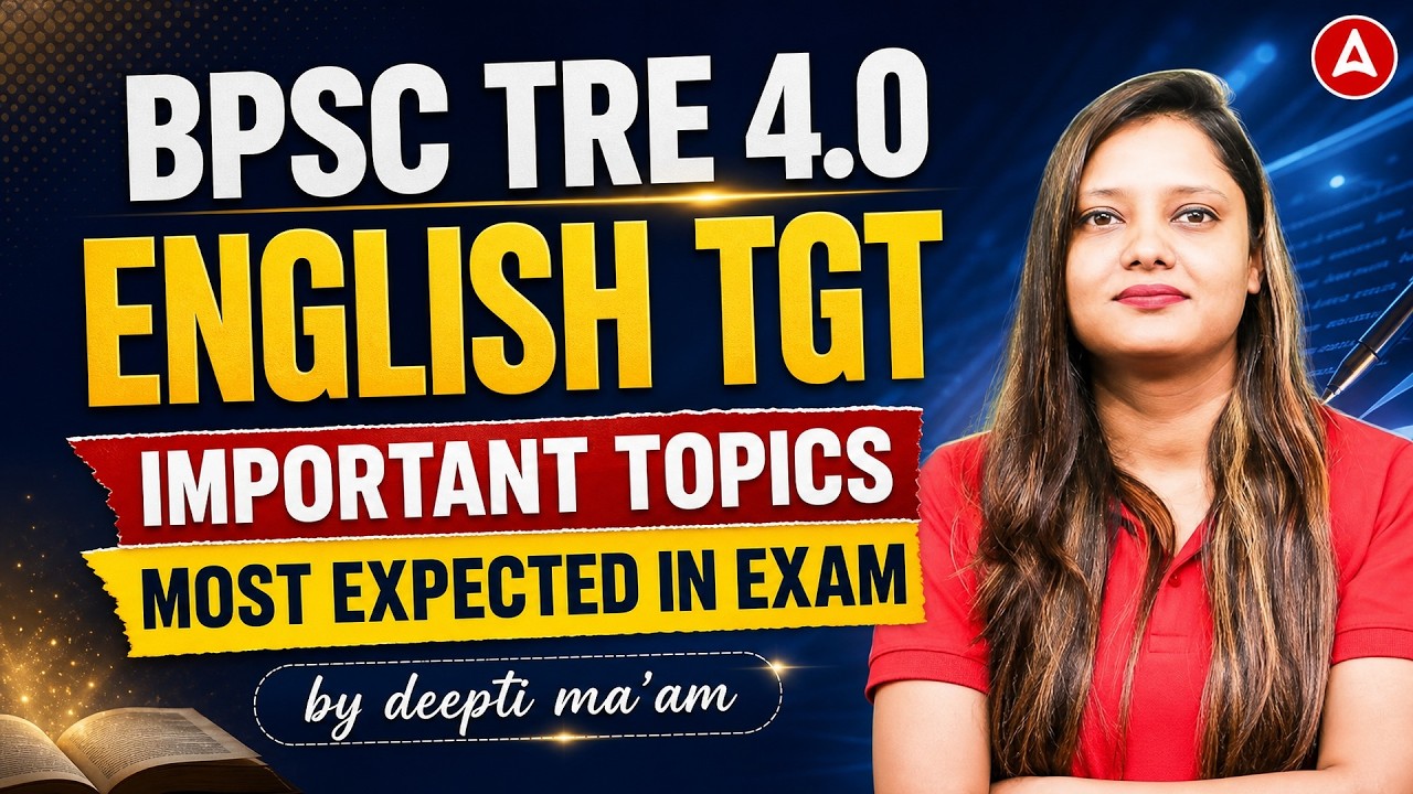 BPSC TRE 4.0 English TGT | Most Expected Topics for 2026 Exam | By Deepti Ma'am