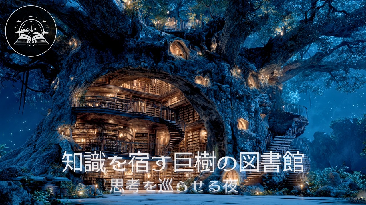 【作業用BGM】知識を宿す巨樹の図書館｜思考を巡らせる静かな夜