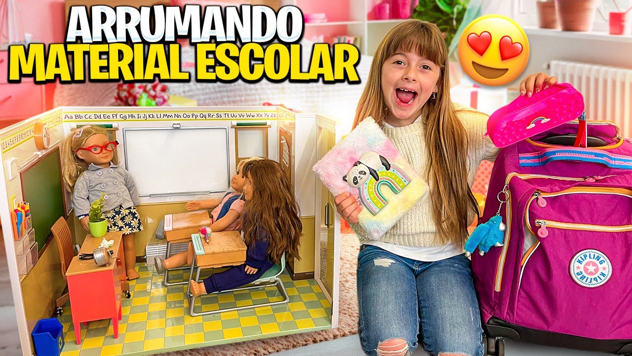 ARRUMANDO MATERIAL ESCOLAR PARA VOLTA AS AULAS (HELENA)