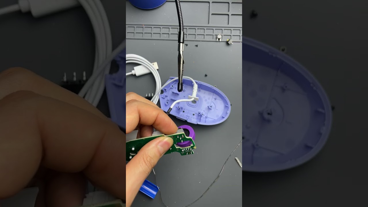 새 마우스 로지텍 G102 저소음 스위치 교체 풀영상