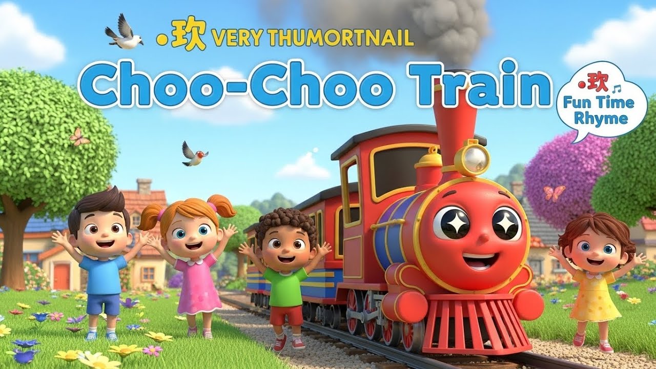Choo-Choo Train 🚂🎵✨ | Fun Train Song for Kids & Toddlers 🌈👶