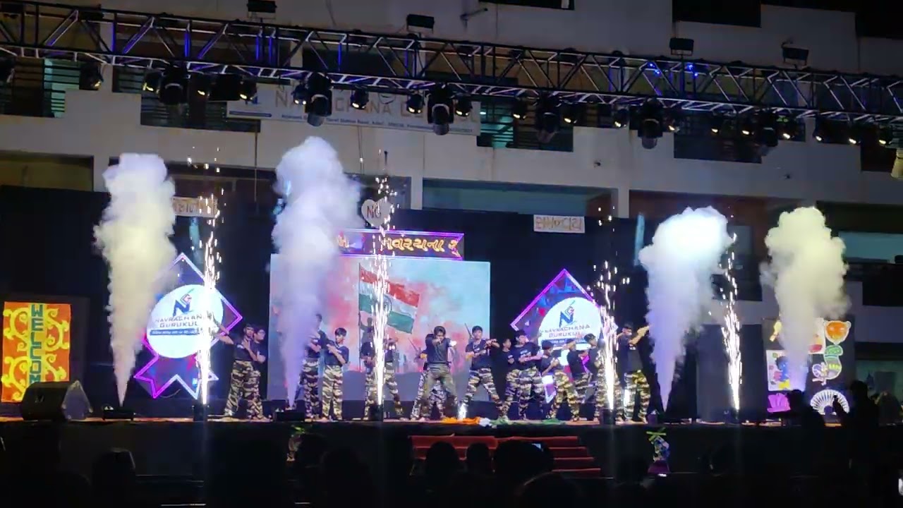 Indian army dance.. navrachna gurukul school Kalol panchmahal 
