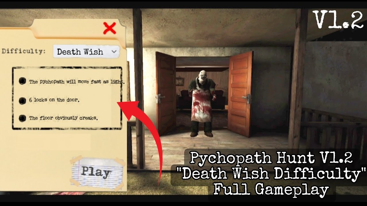 Psychopath Hunt V1.2 In Death Wish Difficulty | by AS ActionMode