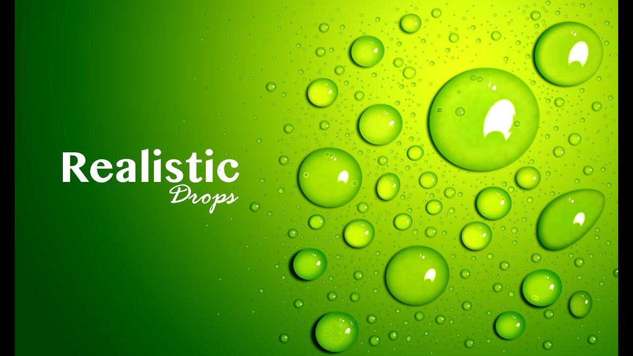 Realistic Drops - Adobe Photoshop - Graphic Design ( Part 1)