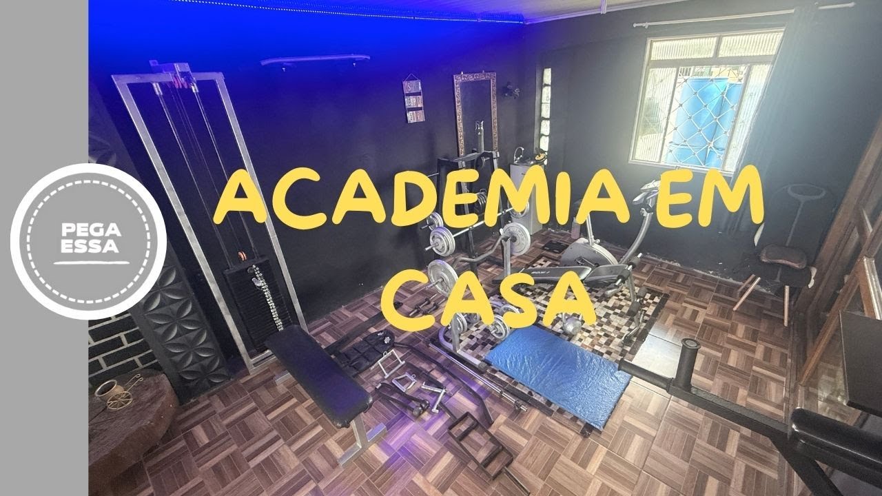 FIZ UMA ACADEMIA NA MINHA CASA