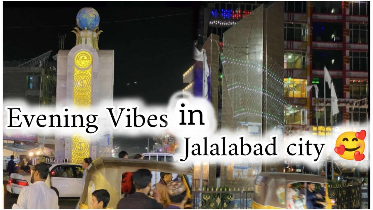 Evening Vibes in jalalabad City 🌃 beauty of jalalabad city 🥰 د جلال آباد ښار رنګین ماښامی
