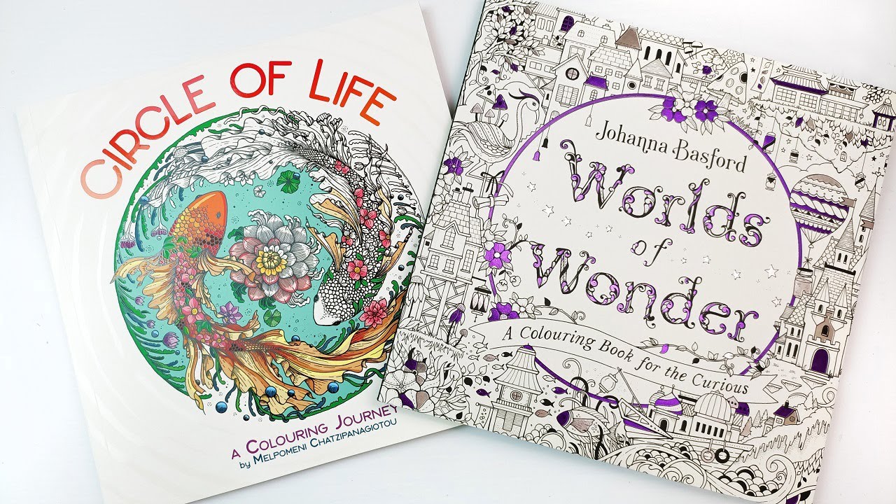 New Colouring Books! World of Wonders and Circle of Life | Flip through & Colouring Pages.