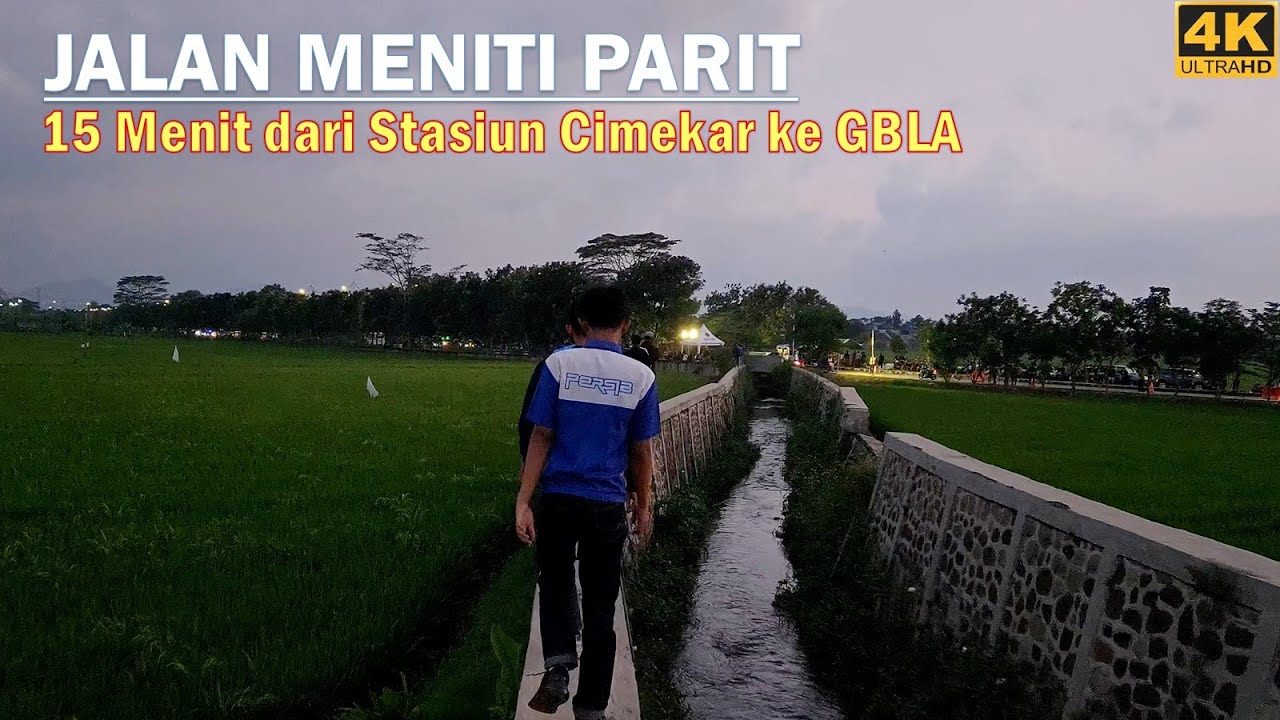 15 Minutes walking from Stasiun Cimekar Station to GBLA Stadium❗naik kereta Lokal Bandung Raya❕