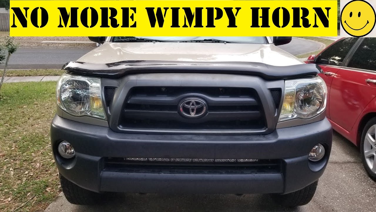 No more wimpy horn, Tacoma gets Cadillac horns 🤨😏  pt 32