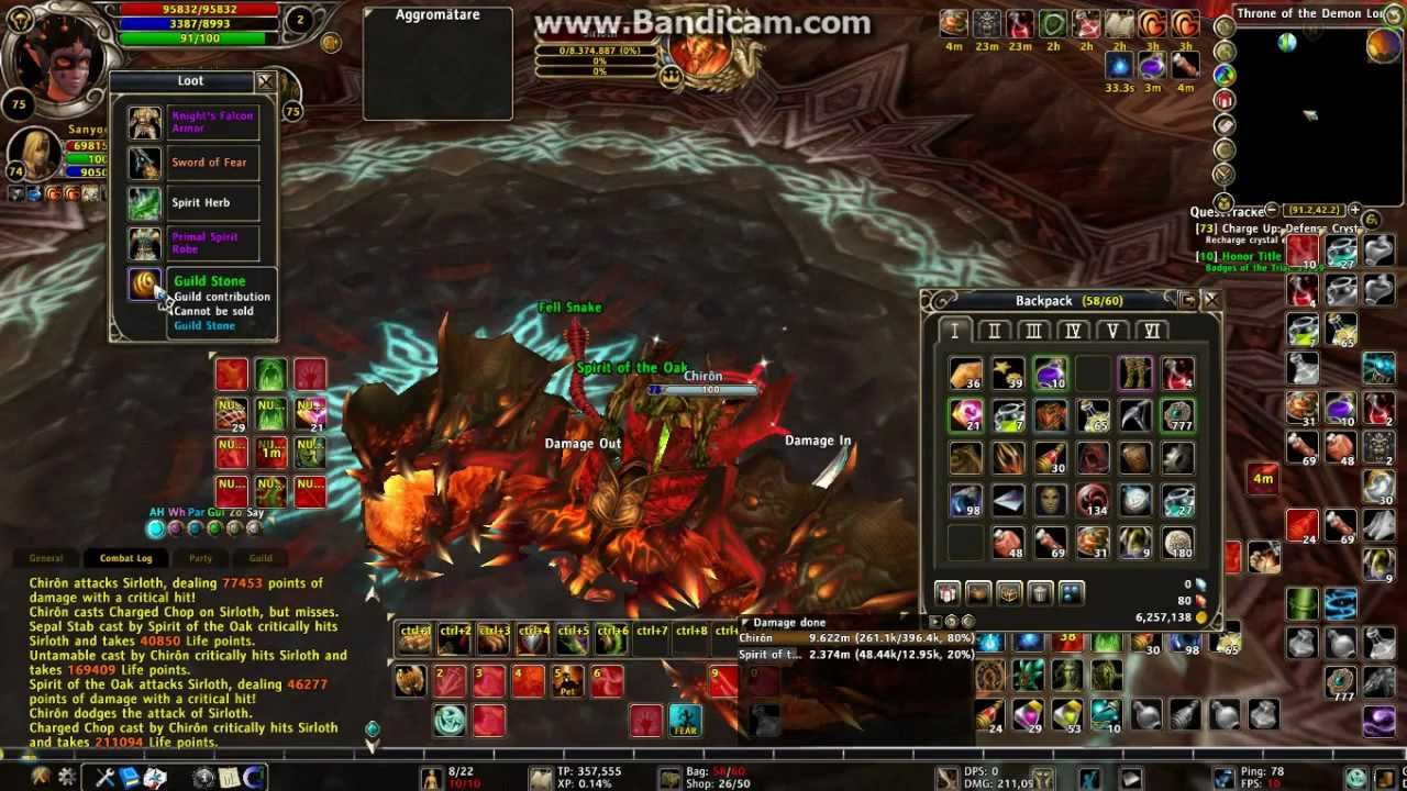 Runes of Magic Hall of the Demon Lord Solo Warden/Scout