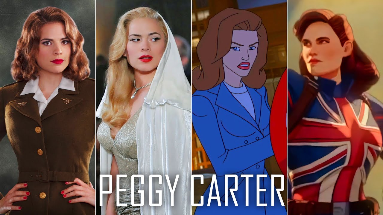 Evolution of Peggy Carter in movies and cartoons (60fps)