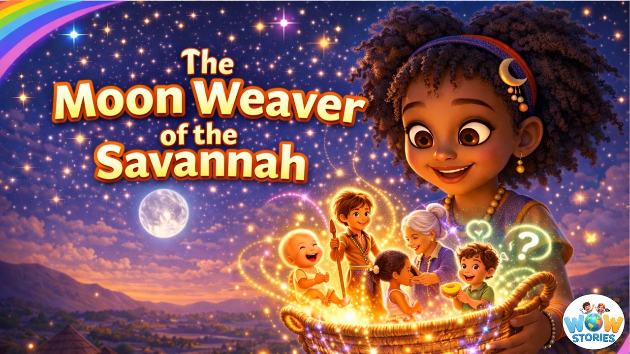 The Moon Weaver of the Savannah 🌙✨ | African Folktale for Kids | Magical Bedtime Story