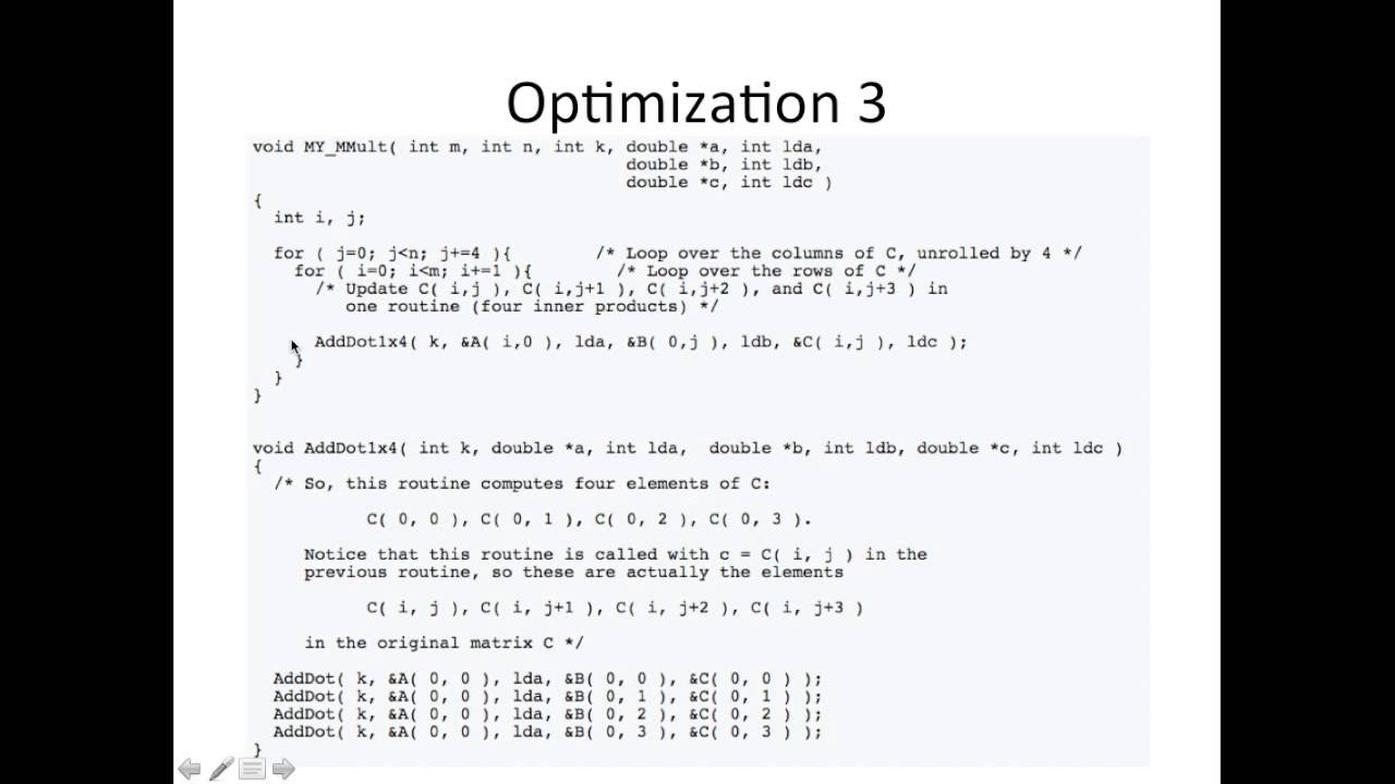 5.4.2 Optiming GEMM (Wiki)