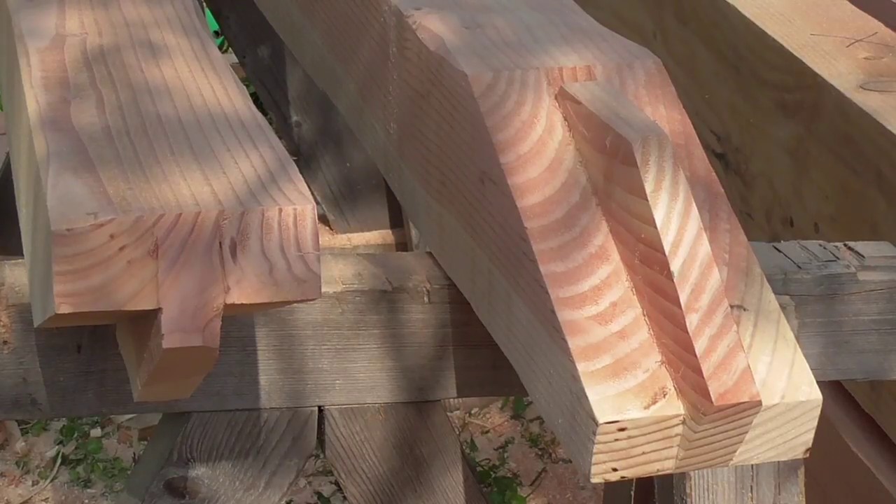 Construire en paille #7- Charpente traditionnelle #4 - Tenon avec embrèvement
