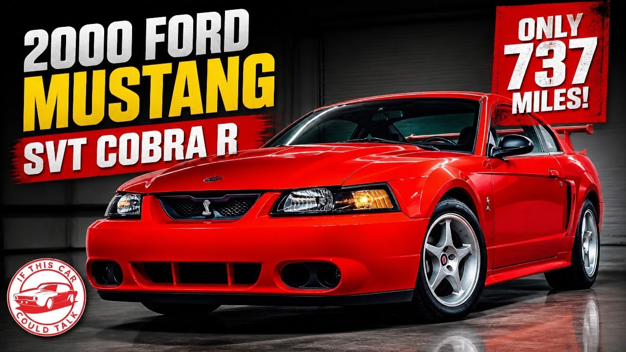 Find of the Week! This 2000 Ford Mustang SVT Cobra R with only 737 original miles!