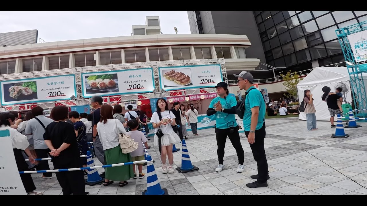 「新潟餃子フェス2025散歩｜万代シティ食イベントウォークスルー」