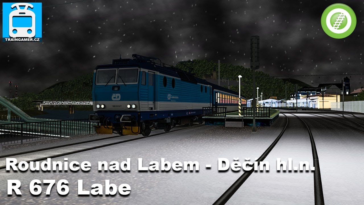 Open Rails: R 676 Labe (Roudnice nad Labem - Děčín hlavní nádraží)