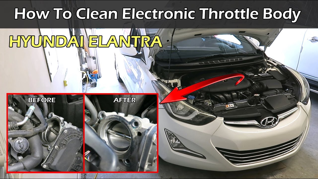 Как очистить электронную дроссельную заслонку | Hyundai Elantra | Santa Fe | Sonata | Tucson | Ge...