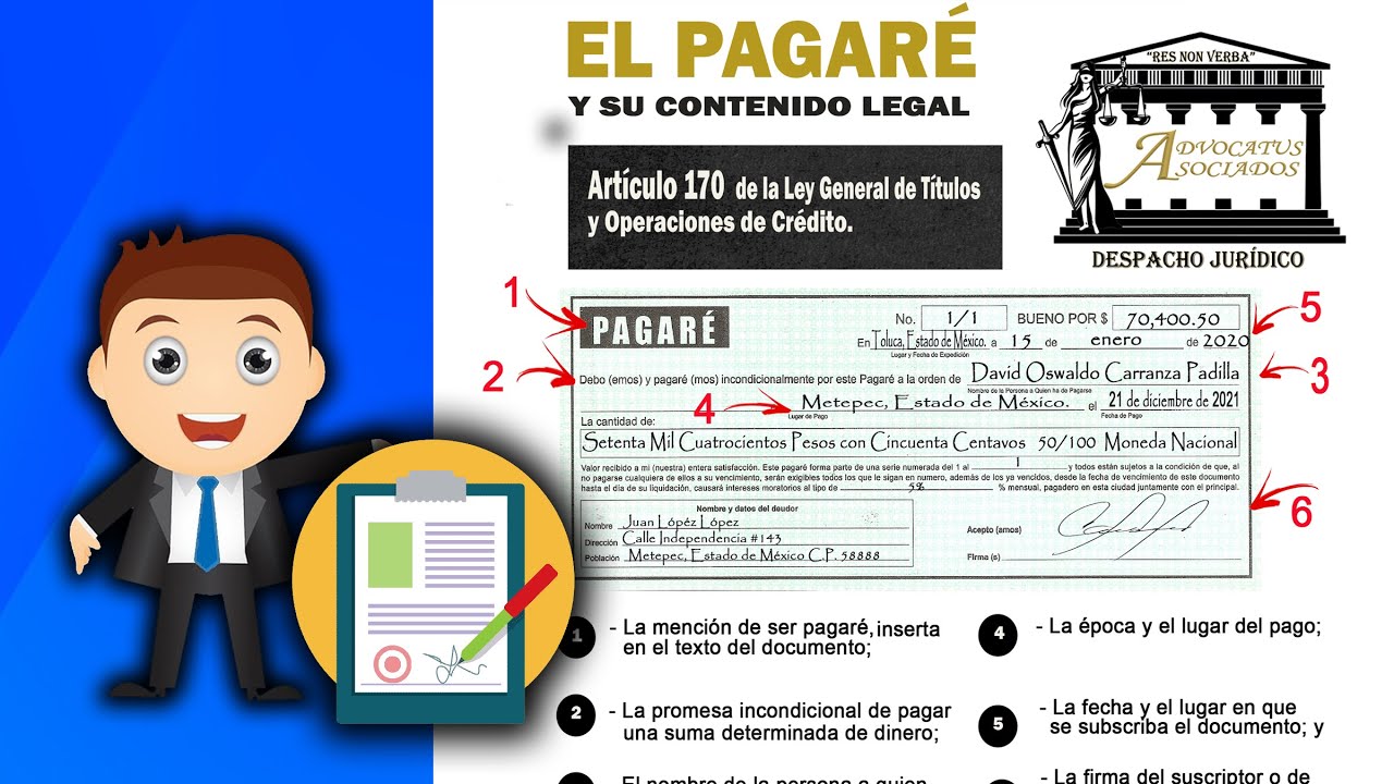 Como llenar un PAGARÉ correctamente | Tu Abogado Profesional