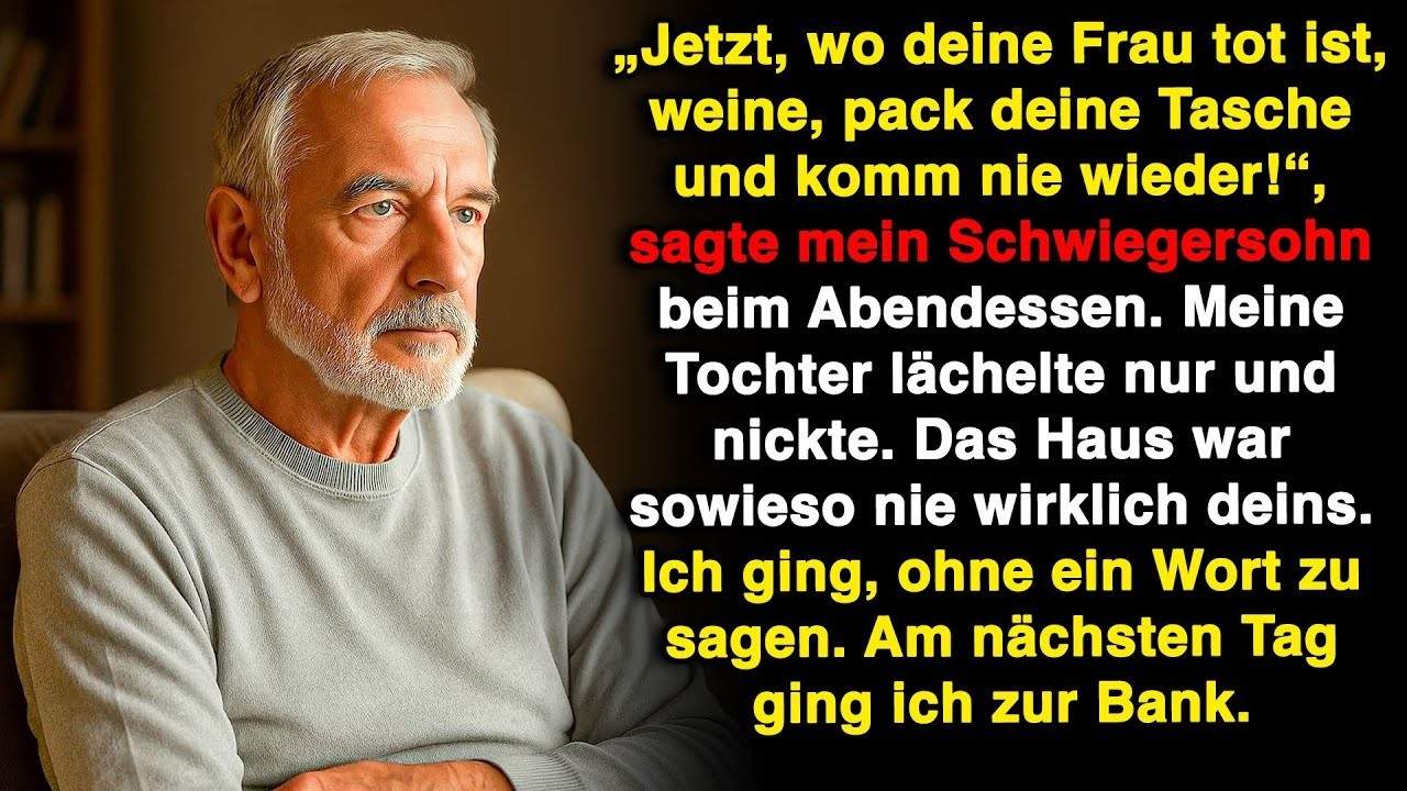 „Jetzt, wo deine Frau tot ist, weine, pack und komm nie wieder!“, sagte meine Schwiegertochter.