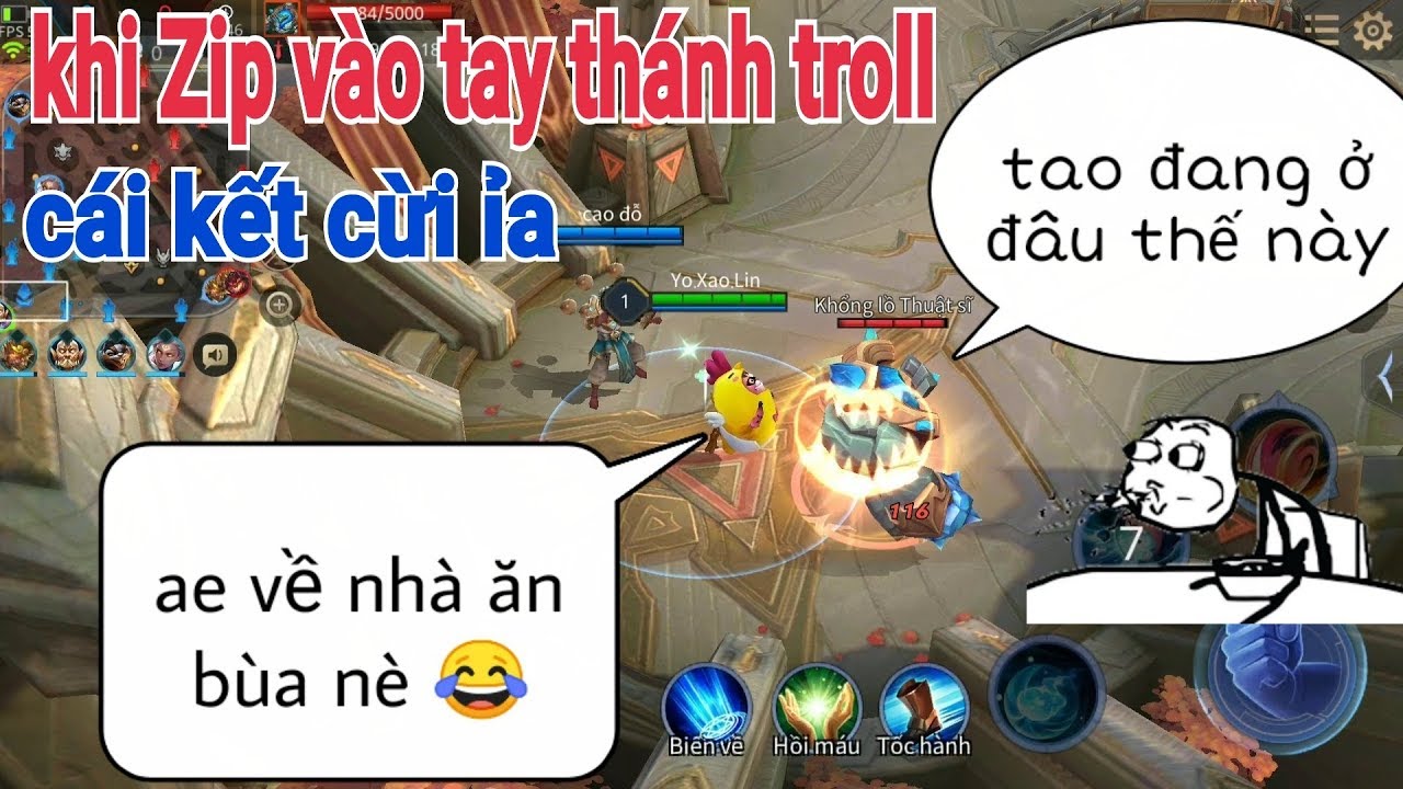 Troll Game _ Khi Zip Rơi V&agrave;o Tay Th&aacute;nh Yo Game H&agrave;i Cười ỉa