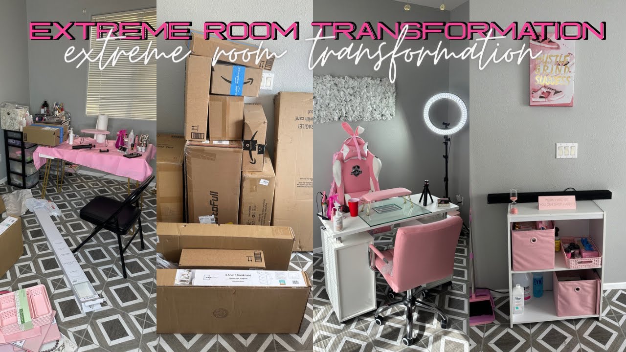 Extreme Room Transformation *nail tech addition* 💅🏽