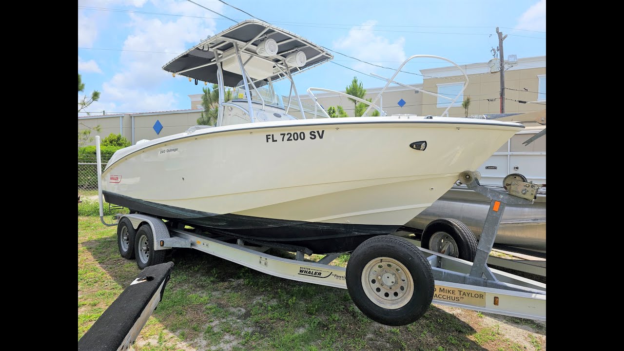 SOLD...Boston Whaler 240 Outrage for sale in Naples Florida $79,900 by Dan DiLisio