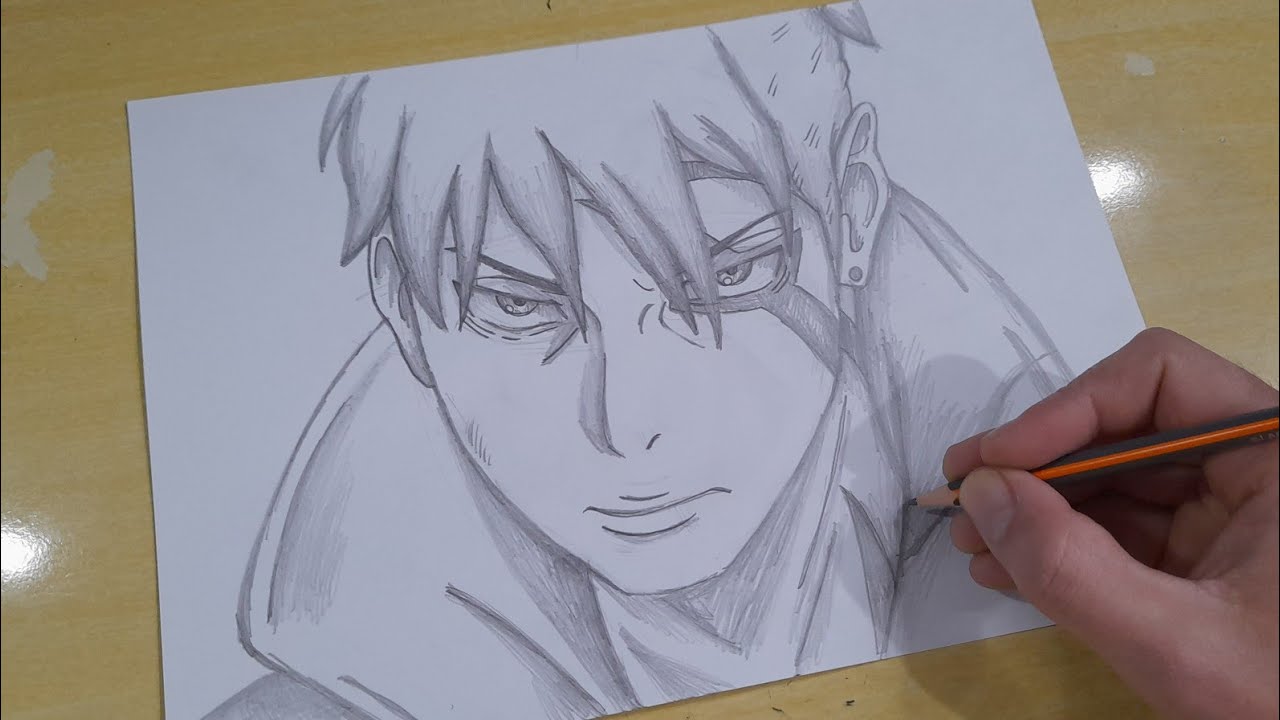 COMO DESENHAR KAWAKI modo KARMA do ANIME BORUTO