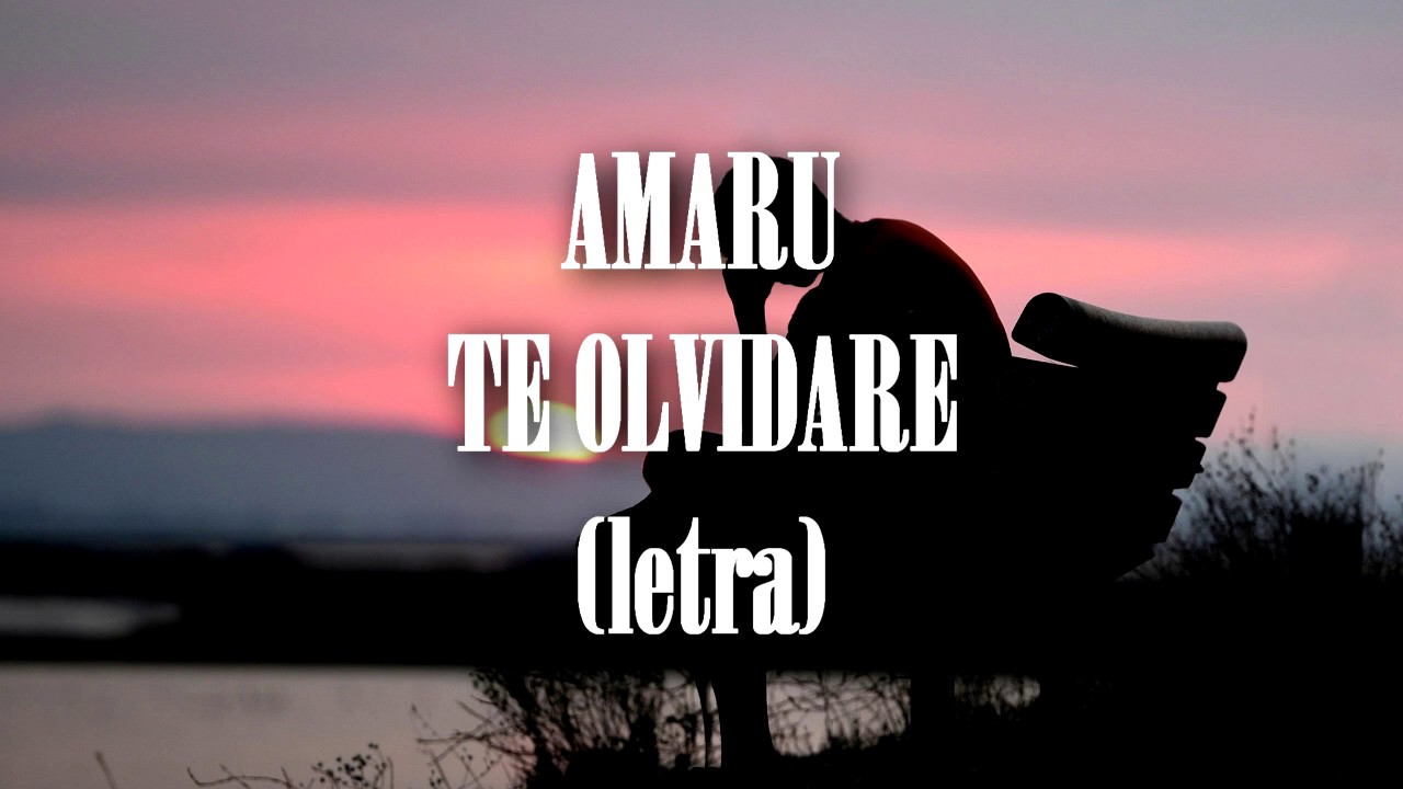 AMARU -TE OLVIDARE (letra)