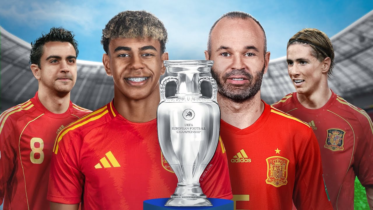 ЧЕТЫРЕ ЕВРО, выигранные ИСПАНИЕЙ (1964-2024) ⚽🏆