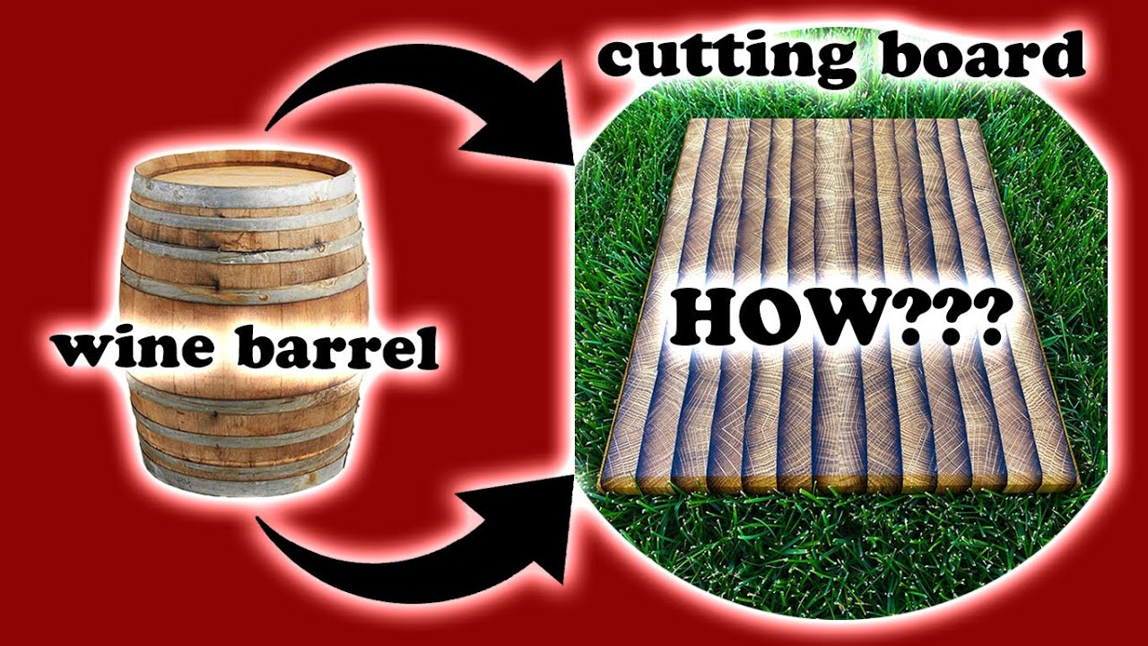 76+ Hours - Wine Barrel Stave Cutting Board