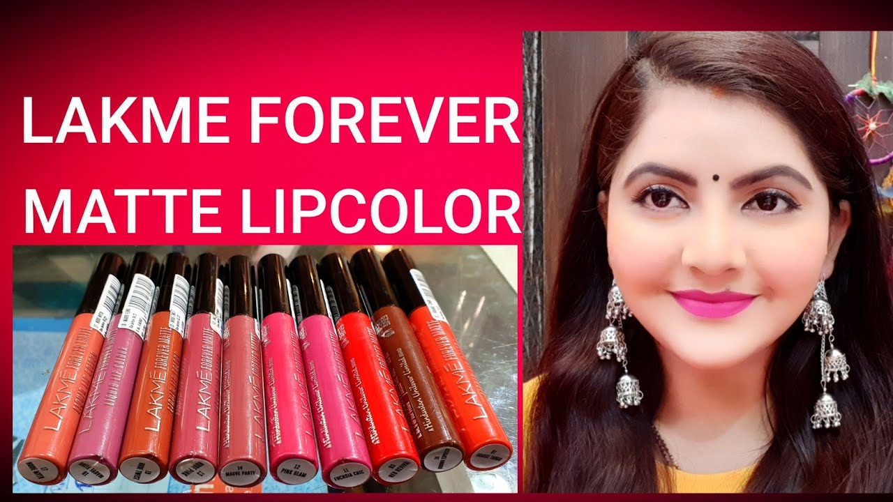 Lakme forever matte liquid lip color review & lip swatches | RARA | new lakme affordable lipstick |