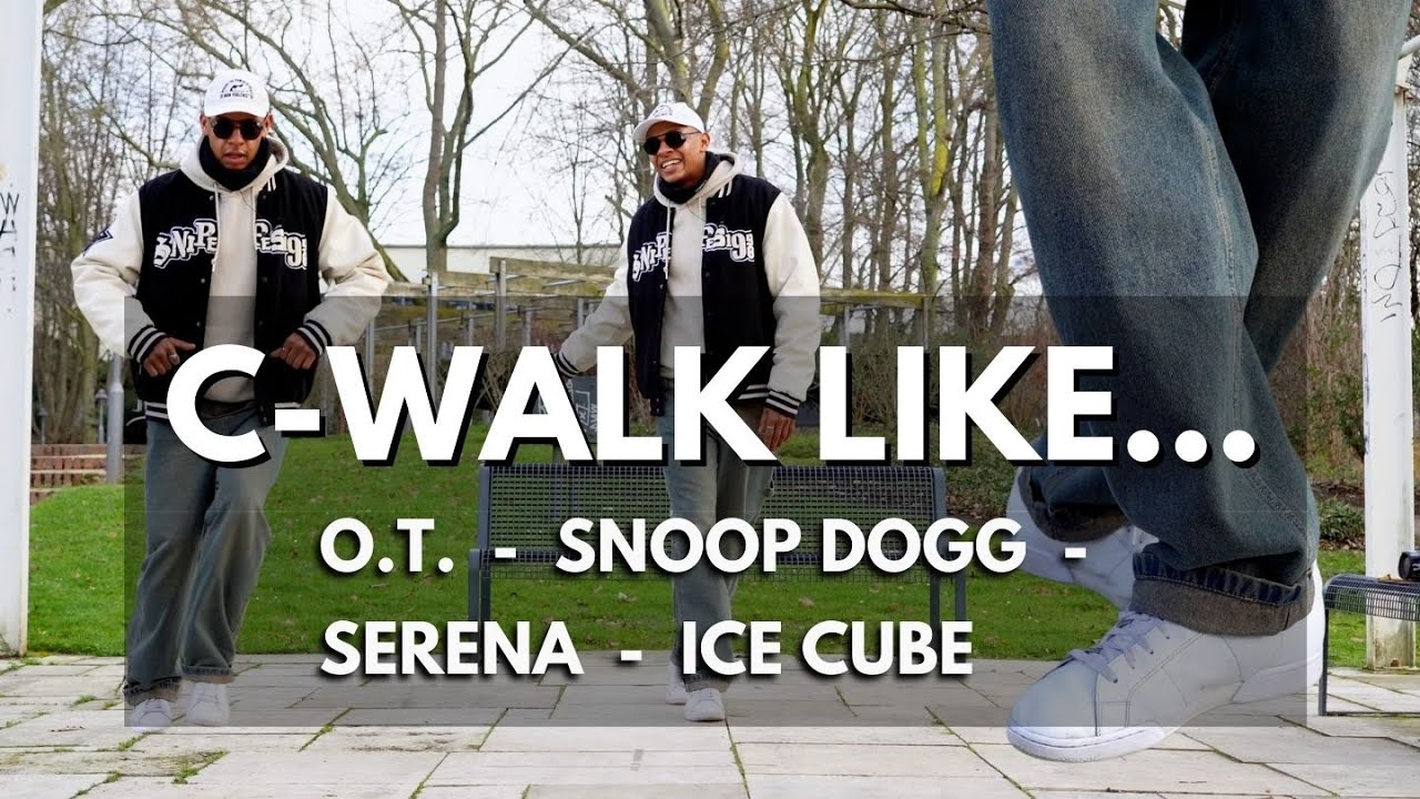 КАК ДЕЛАТЬ C-WALK, КАК Снуп Догг, О. Т. Дженазис, Серена Уильямс и Айс Кьюб — Урок! #cwalk #cripwalk