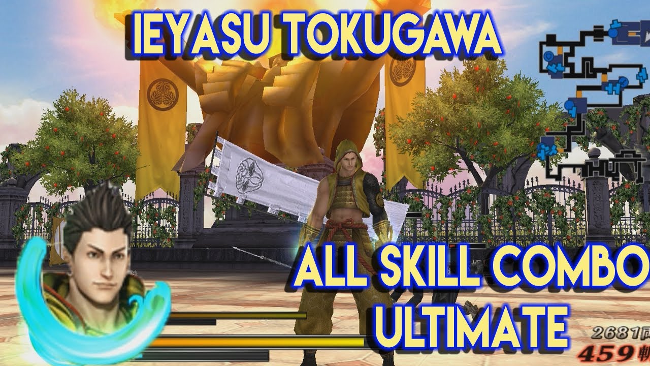 Ieyasu Tokugawa All Combo, Skill & Ultimate | Basara 3 Utage