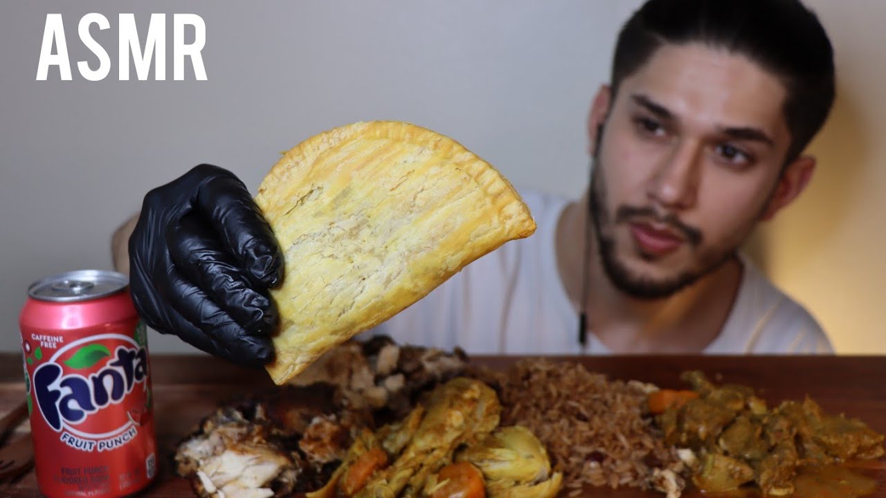 ASMR JAMAICAN FOOD FEAST | MUKBANG *REAL EATING SOUNDS*