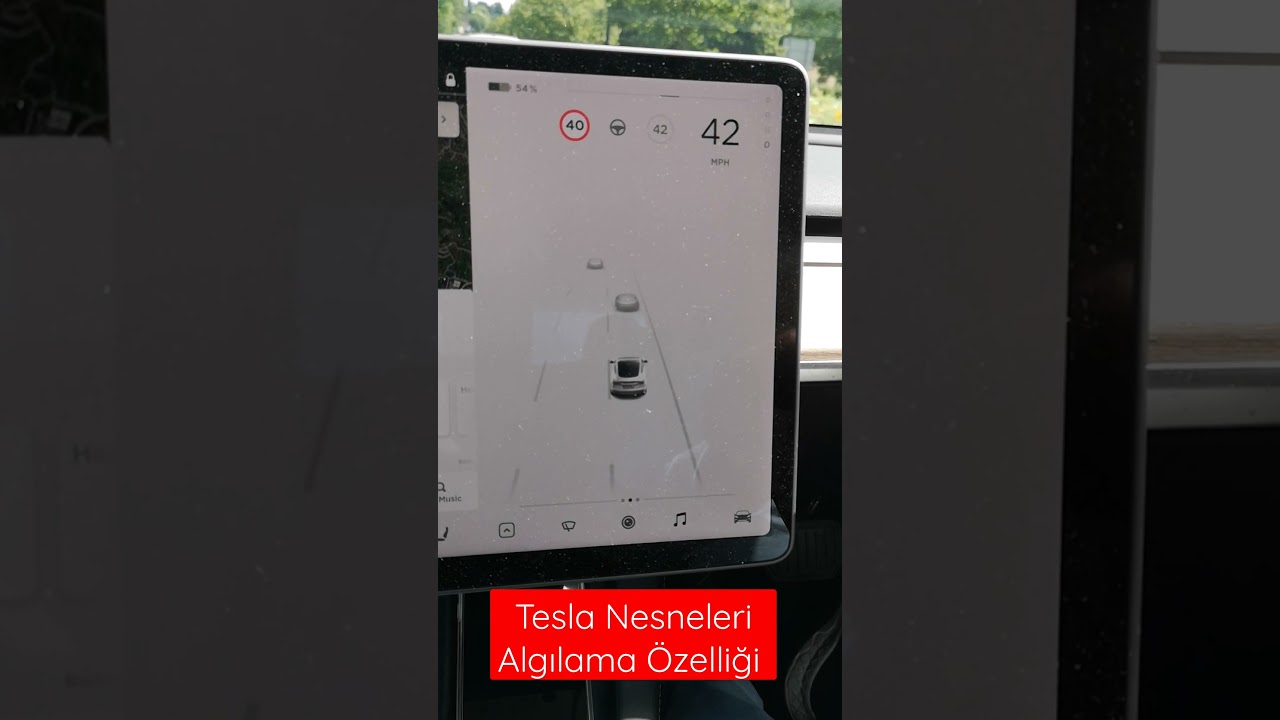 Tesla Nesneleri Algılama &Ouml;zelliği