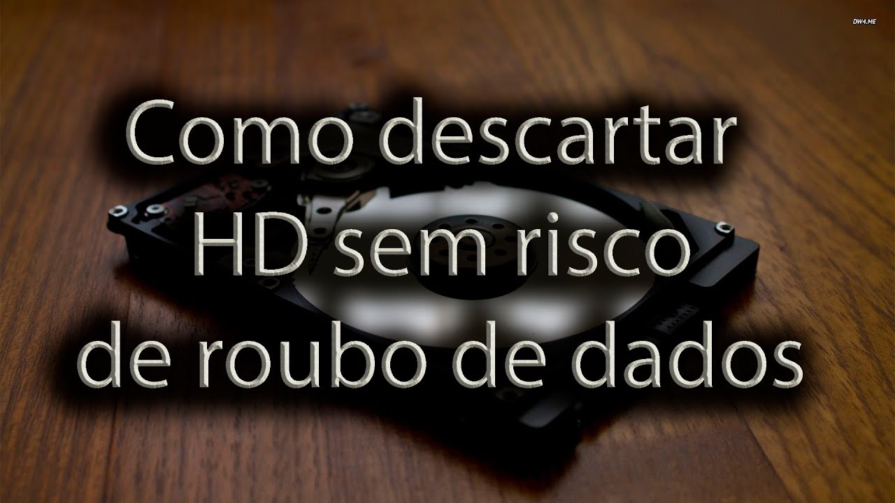 Como deixar HD Irrecuperável para poder descartar
