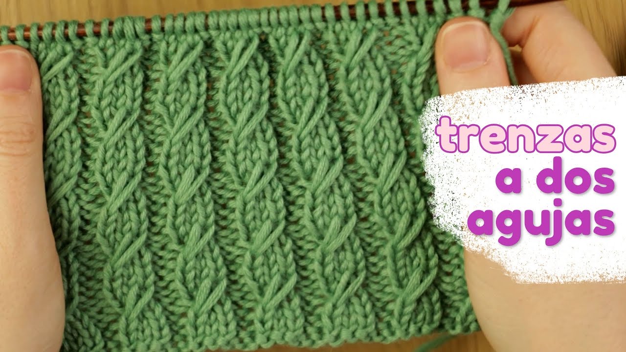 №222 ⚡️ como tejer estas trenzas tan bonitas a dos agujas