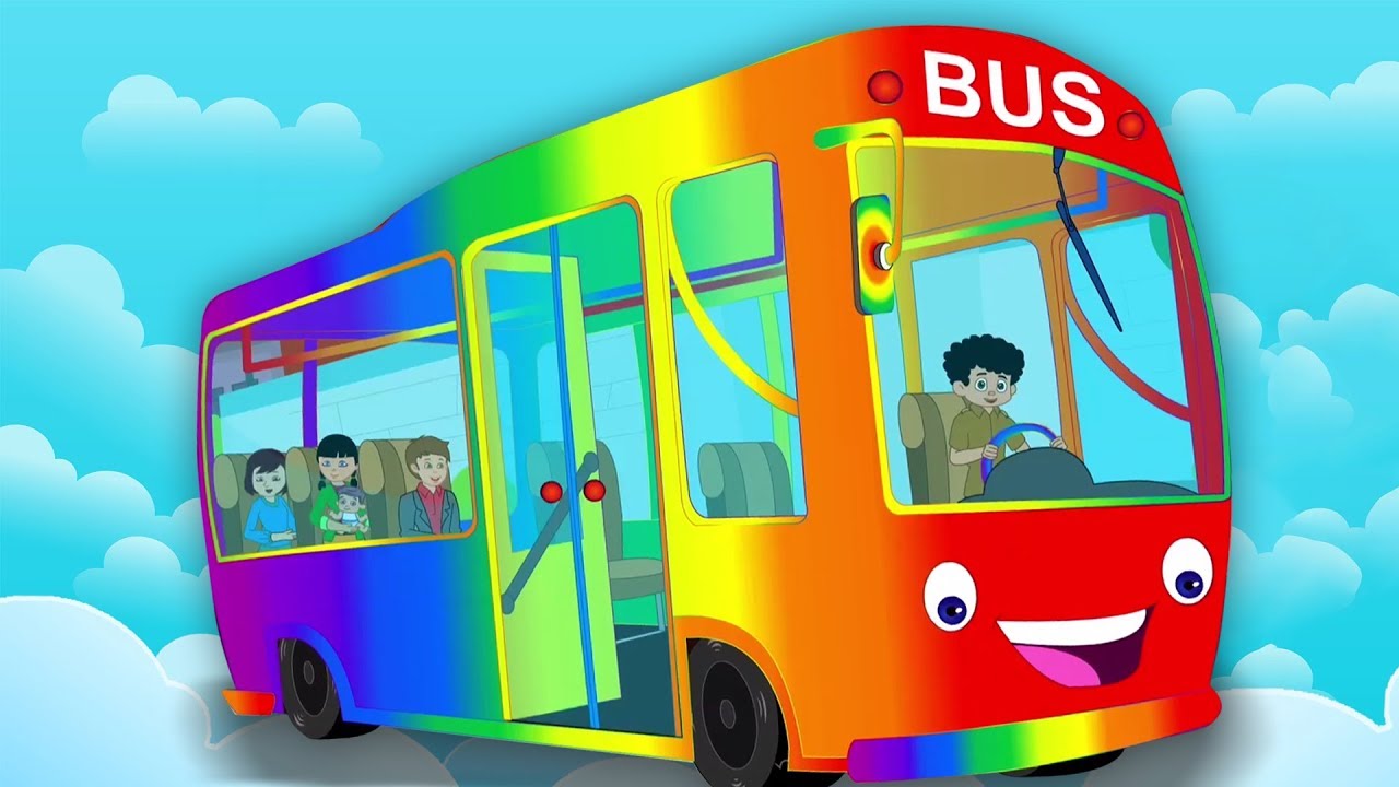 rodas no ônibus | rima de berçário | canção em português | Songs for Toddler | Wheels On the Bus