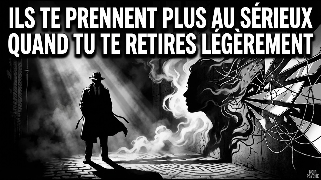 Ils te prennent plus au sérieux quand tu te retires légèrement (je reste maître de moi)
