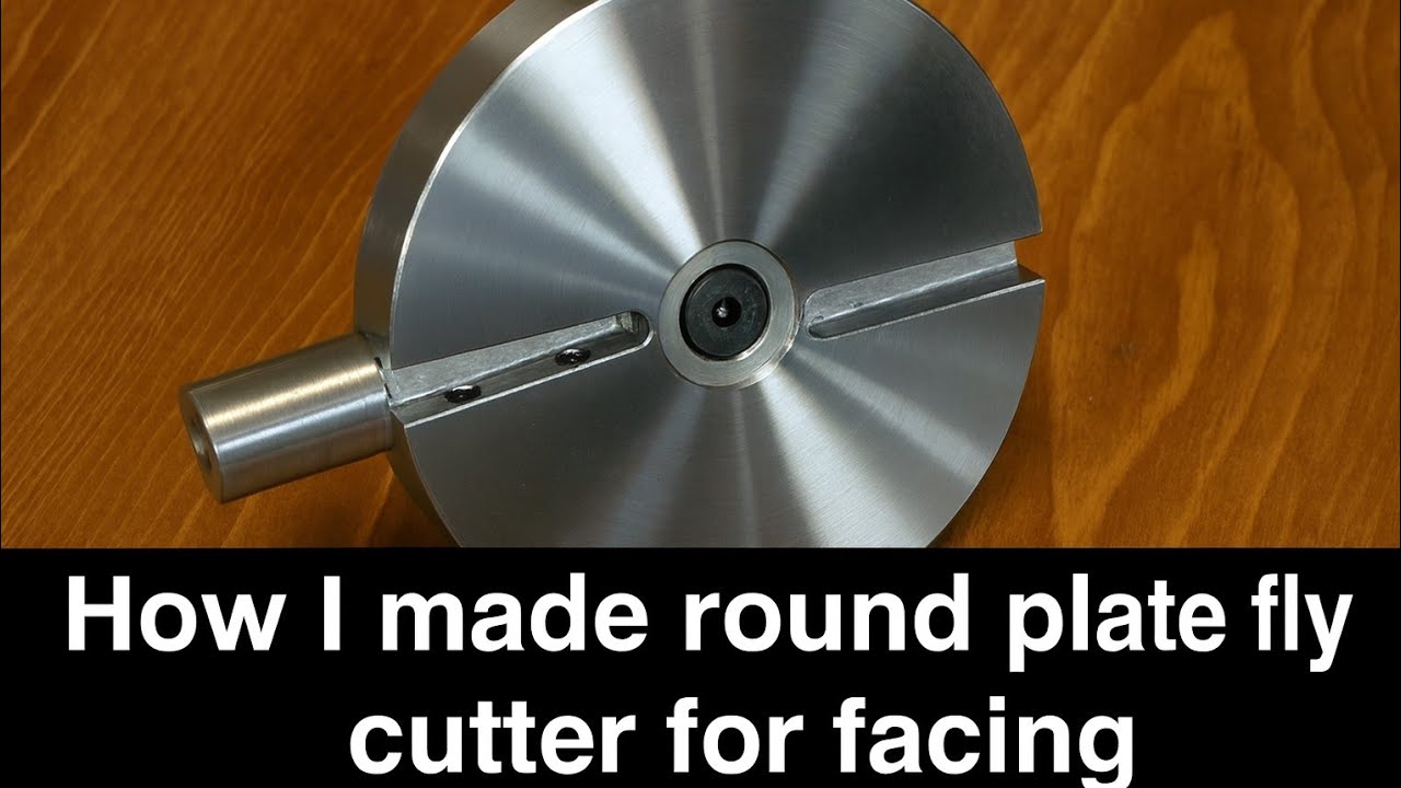 How I Made a Fly Cutter from Round Plate for Perfect Facing! 🔧🔥”