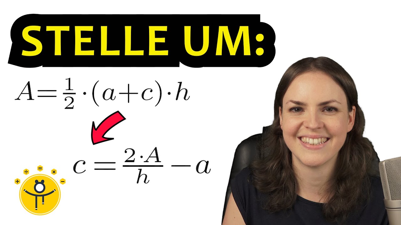 TRAPEZ FORMEL umstellen nach h einfach erklärt – Flächeninhalt