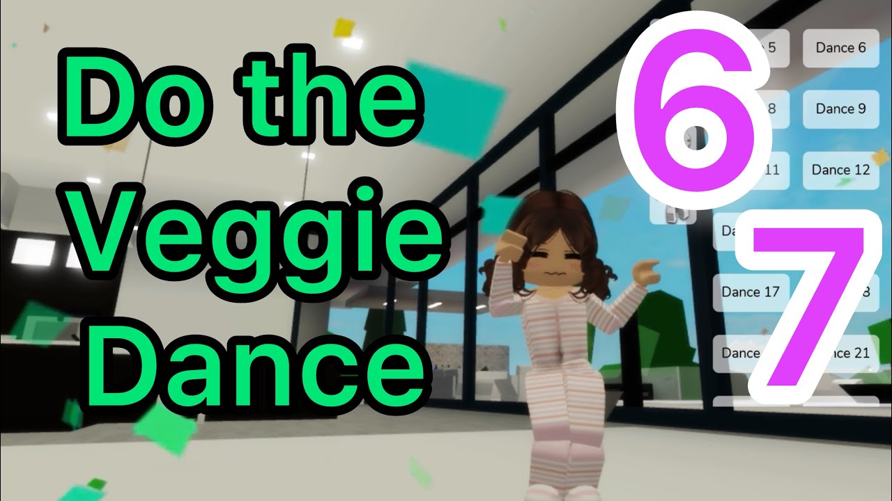 Do the veggie dance and my mom is a noob #roblox