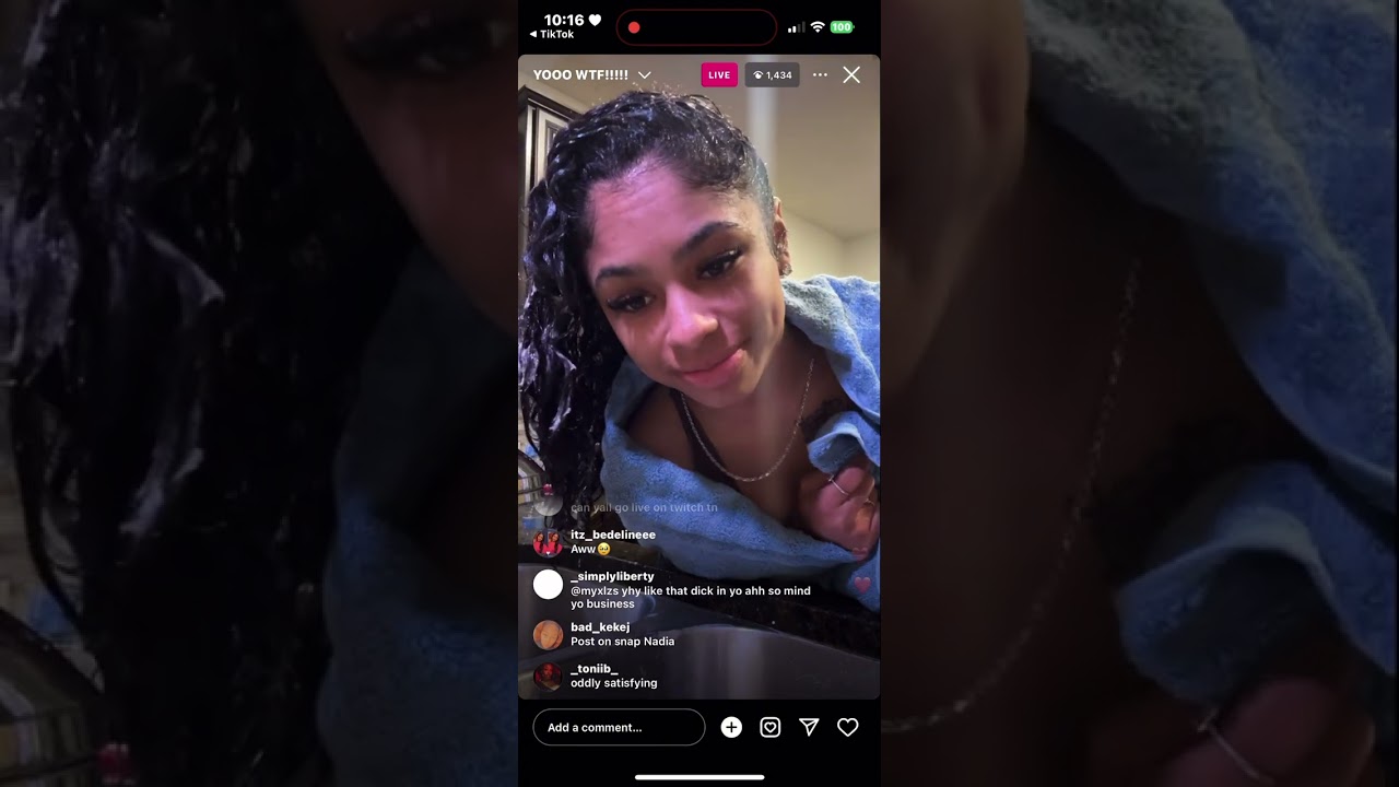 Terry Washing Nadia’s Hair *old live 03/28