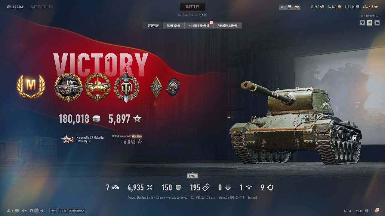 [6] World of Tanks | T78 Kolobanovs on Tundra