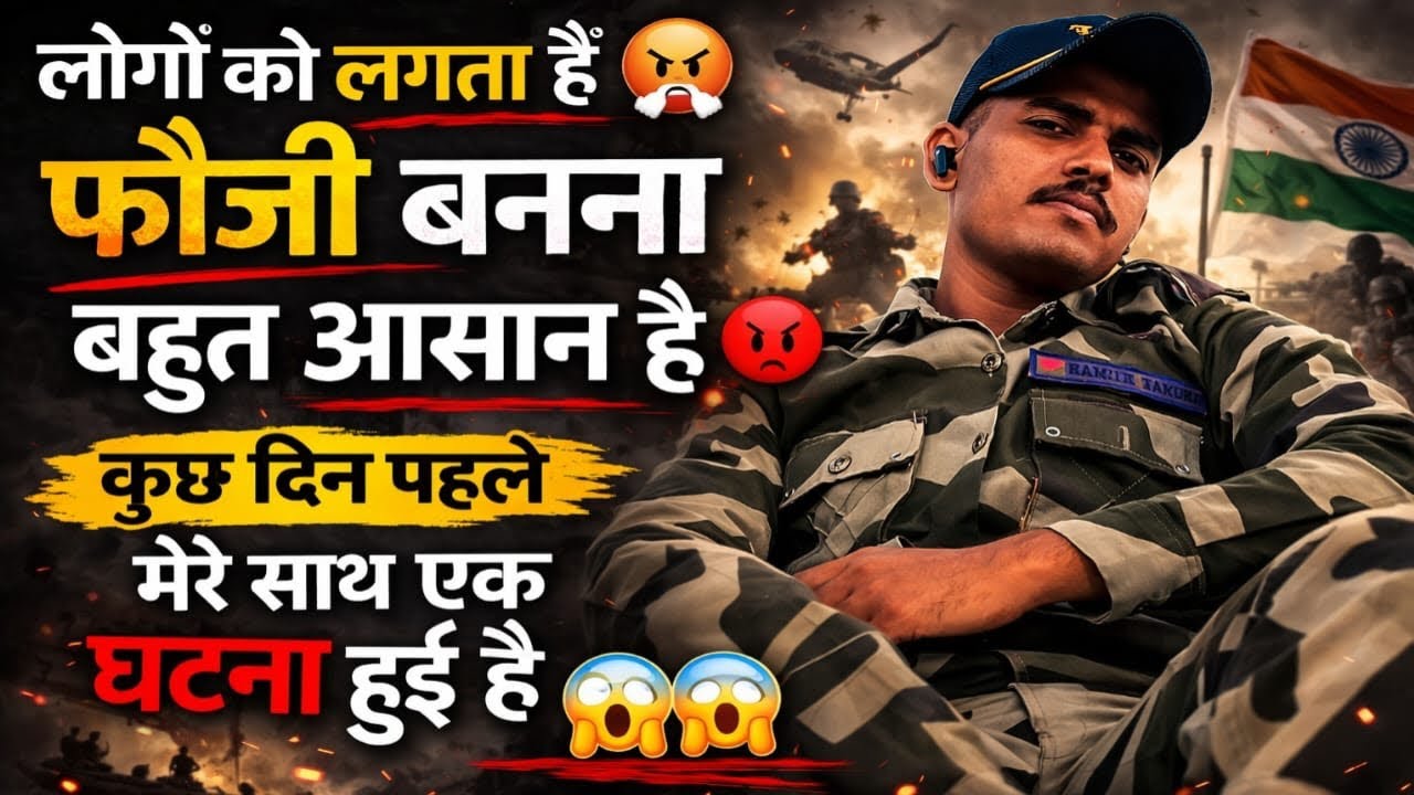 लोगों को लगता हैं fouji बनना आसान है 😡 |कुछ दिन पहले मेरे साथ भी ऐसा घटना हुआ |😱😱 पूरा बात सुनना 👂 |