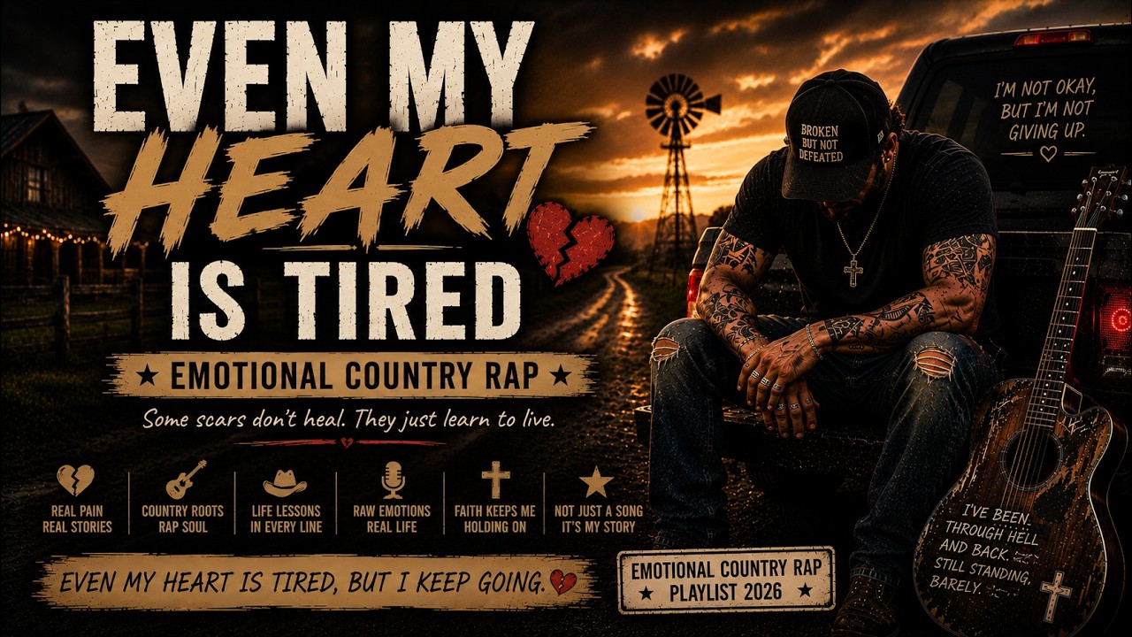 Even My Heart Is Tired – Sad Country Rap | Electric Guitar & Rap Fusion