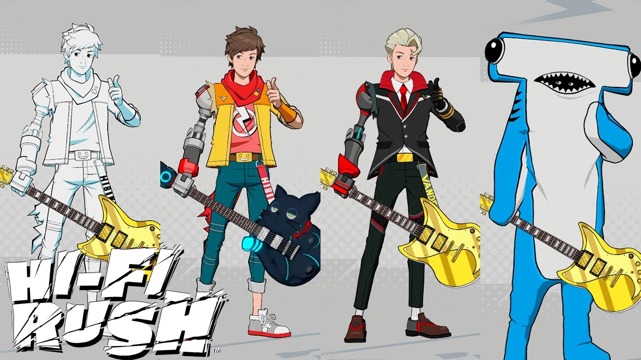 Hi-Fi Rush | Chai | All Full Costumes, T-shirts, Hair, Guitar, Accessories