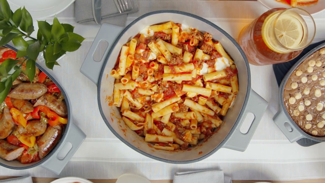 Emaillierte gusseiserne Kollektion von Pampered Chef ®